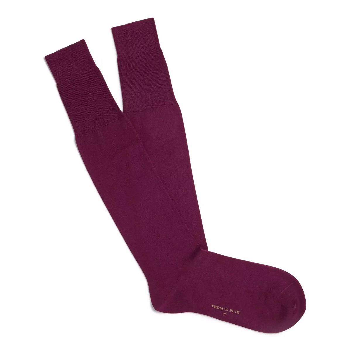 Plum Long Fine Merino Wool Socks