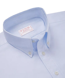 Pale Blue Classic Fit Smart Casual Button Down Weekend Oxford Shirt